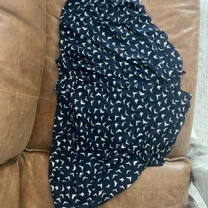 Navy Blue shirt with White birds